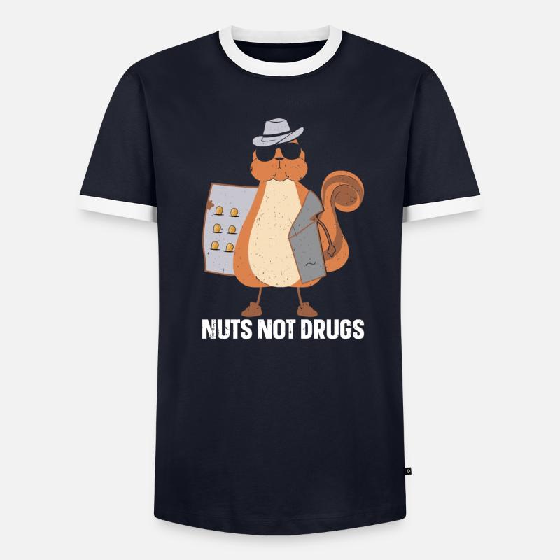Squirrel Shadow - Männer Kontrast-T-Shirt - undefined