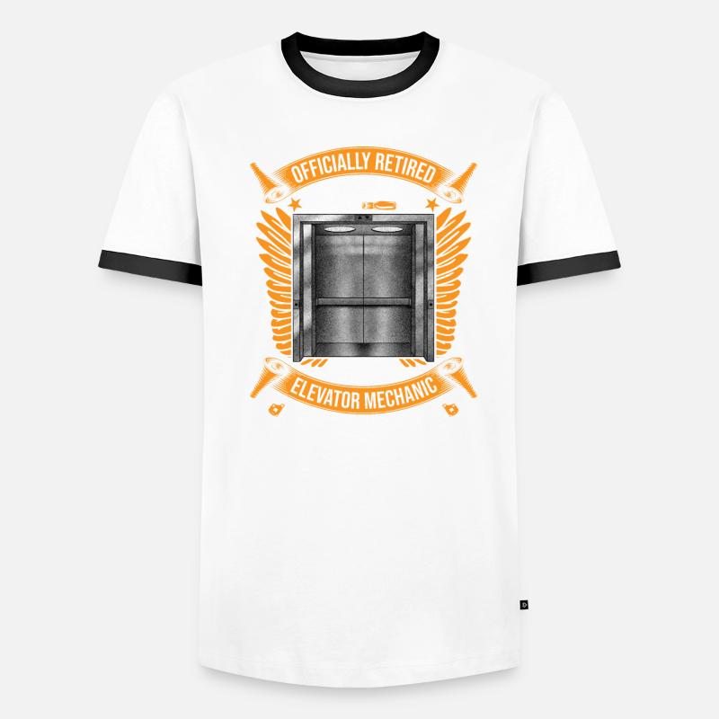 Elevator Mechanic Elevator Elevator Men's Ringer Shirt