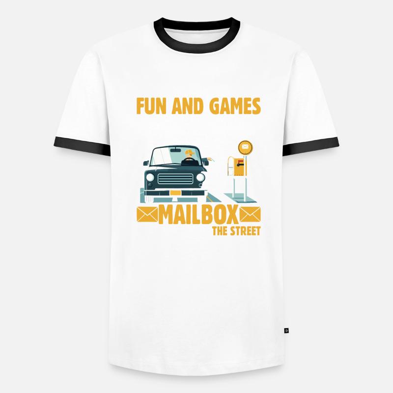 Ländlicher Postanbieter Männer Kontrast-T-Shirt