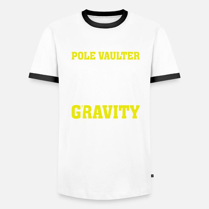 Saut à la perche sauteur de saut T-shirt contrasté Homme