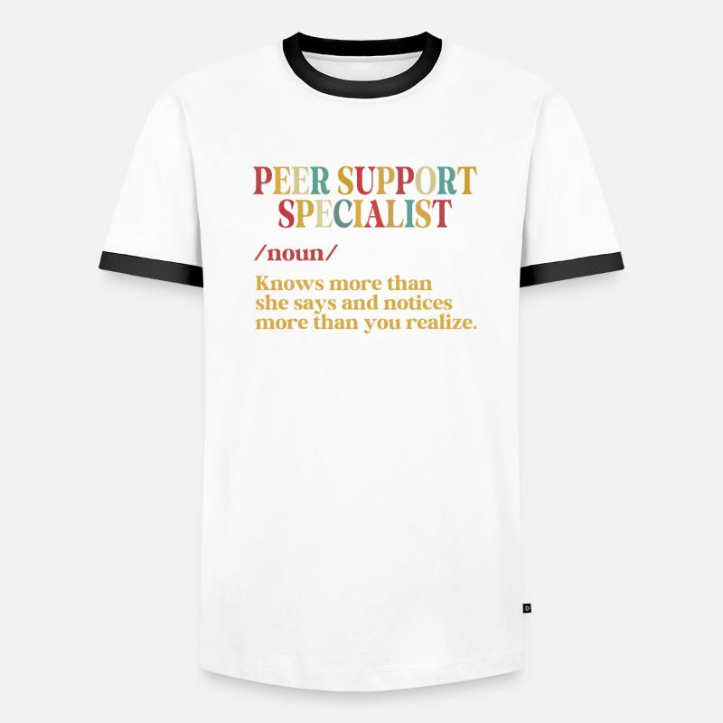 Peer Support Specialist PSS Männer Kontrast-T-Shirt