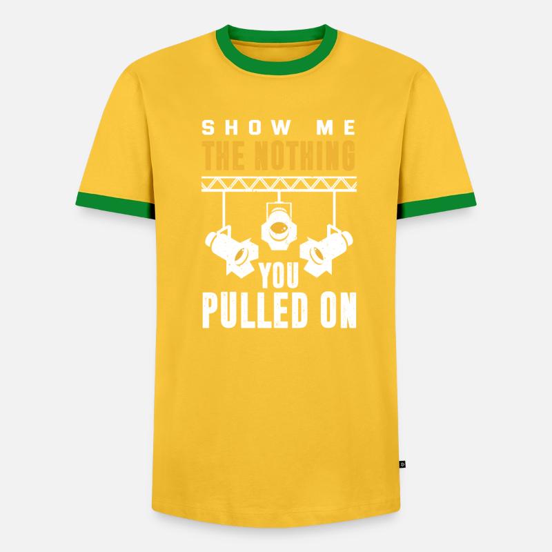 Funny Lighting Technician - Men's Ringer Shirt - undefined