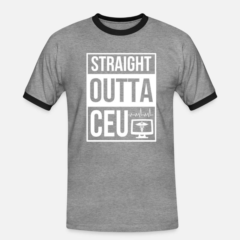 Medical Coder - Männer Kontrast-T-Shirt - Grau meliert/Schwarz