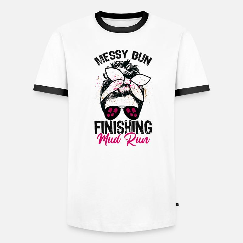 Mud Run Mudding Sistas Mudder Men's Ringer Shirt