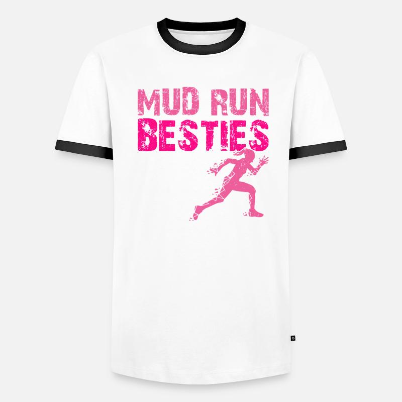 Mud Run Mudding Sistas Mudder Men's Ringer Shirt