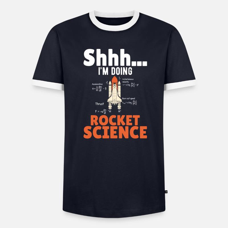 Aerospace engineer Rocket science - Men's Ringer Shirt - undefined