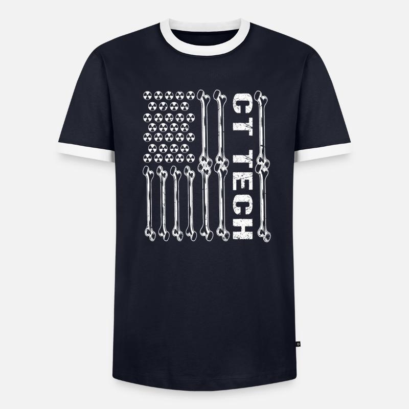 CT Tech Computed Tomography - Männer Kontrast-T-Shirt - undefined
