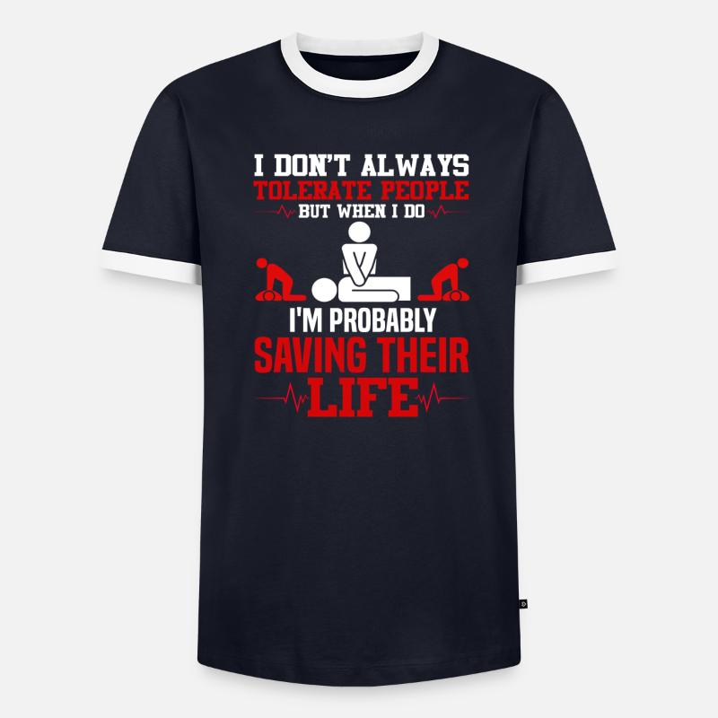 Instructeur de RCR T-shirt contrasté Homme