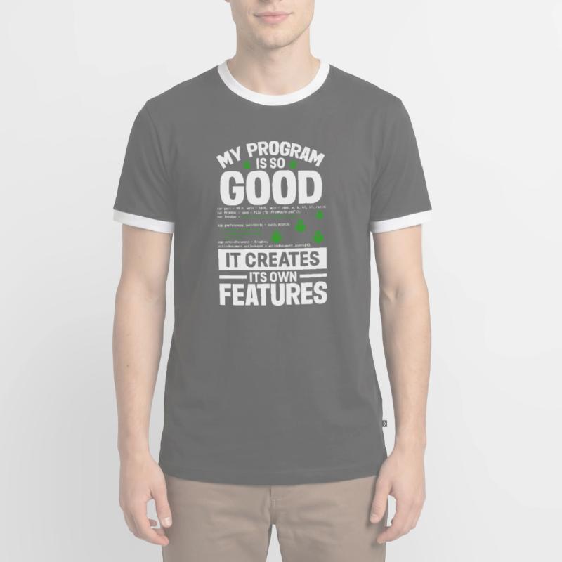 Computer Programmer Computer Programming Männer Kontrast-T-Shirt