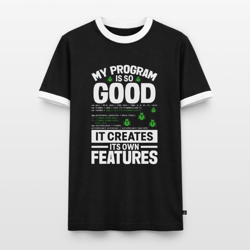Computer Programmer Computer Programming Männer Kontrast-T-Shirt