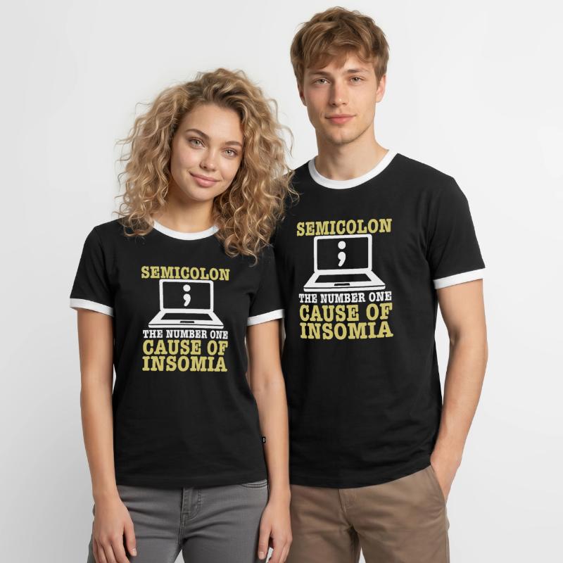 Computer Programmer Computer Programming Männer Kontrast-T-Shirt