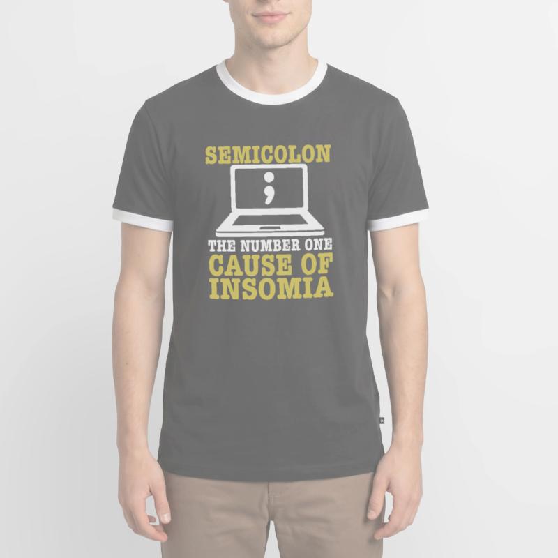 Computer Programmer Computer Programming Männer Kontrast-T-Shirt
