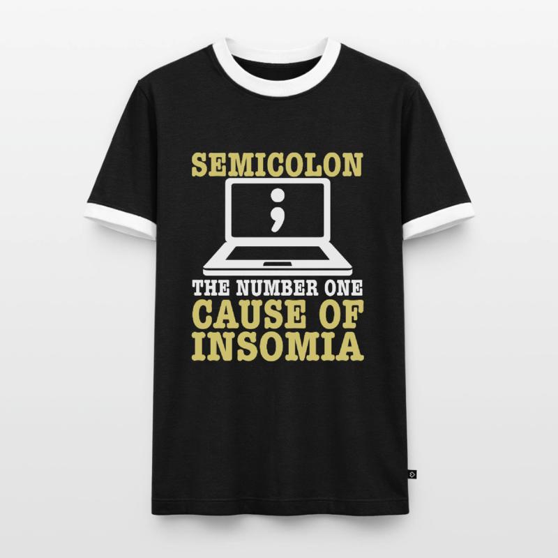 Computer Programmer Computer Programming Männer Kontrast-T-Shirt
