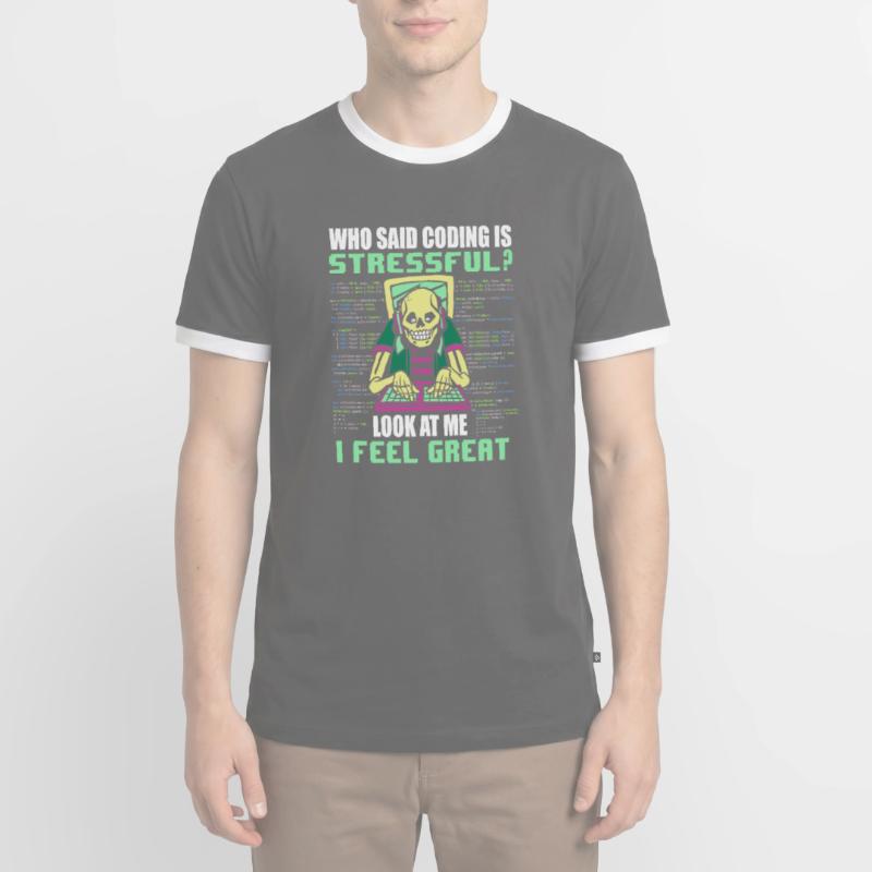 Computer Programmer Computer Programming Männer Kontrast-T-Shirt
