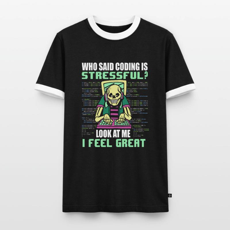 Computer Programmer Computer Programming Männer Kontrast-T-Shirt