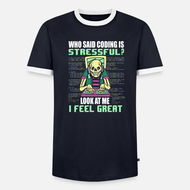 Computer Programmer Computer Programming - Männer Kontrast-T-Shirt - undefined