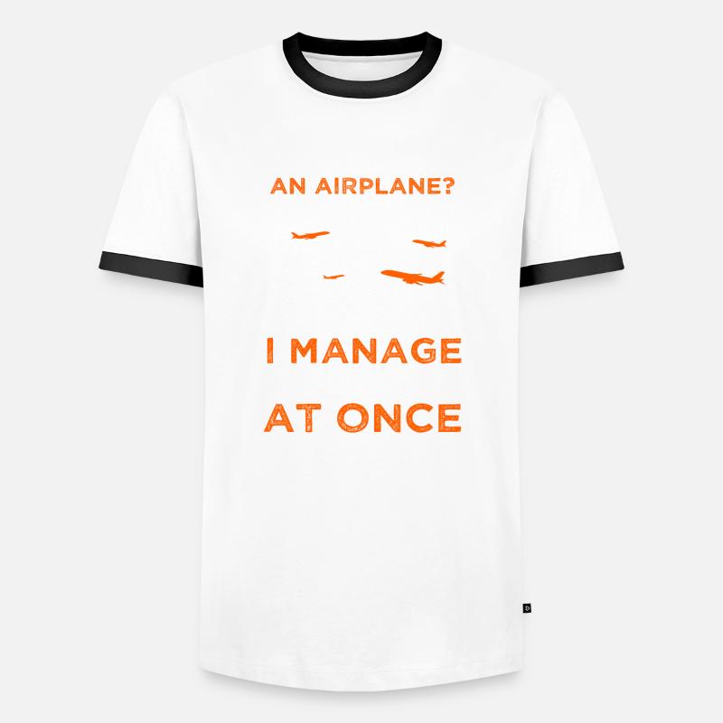 Air traffic controller Männer Kontrast-T-Shirt