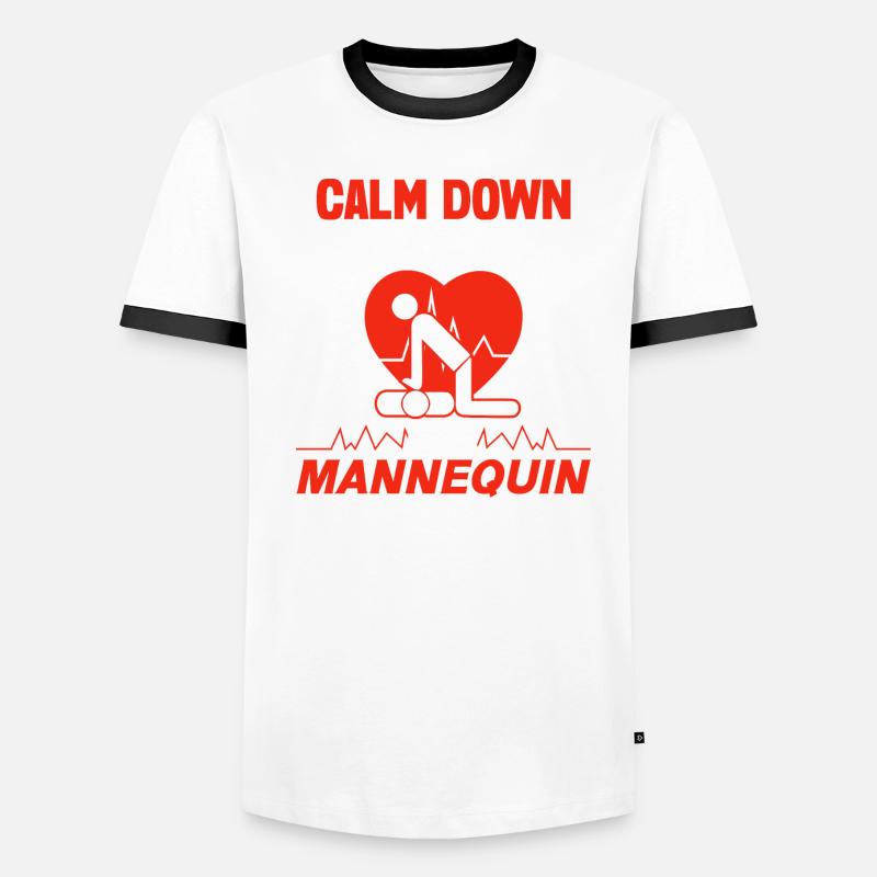 CPR Instructor EMT Training Men's Ringer Shirt