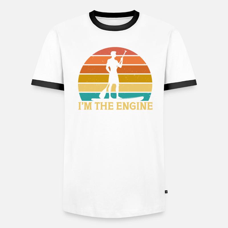 Paddleboard Paddle Board SUP Paddleboarder T-shirt contrasté Homme