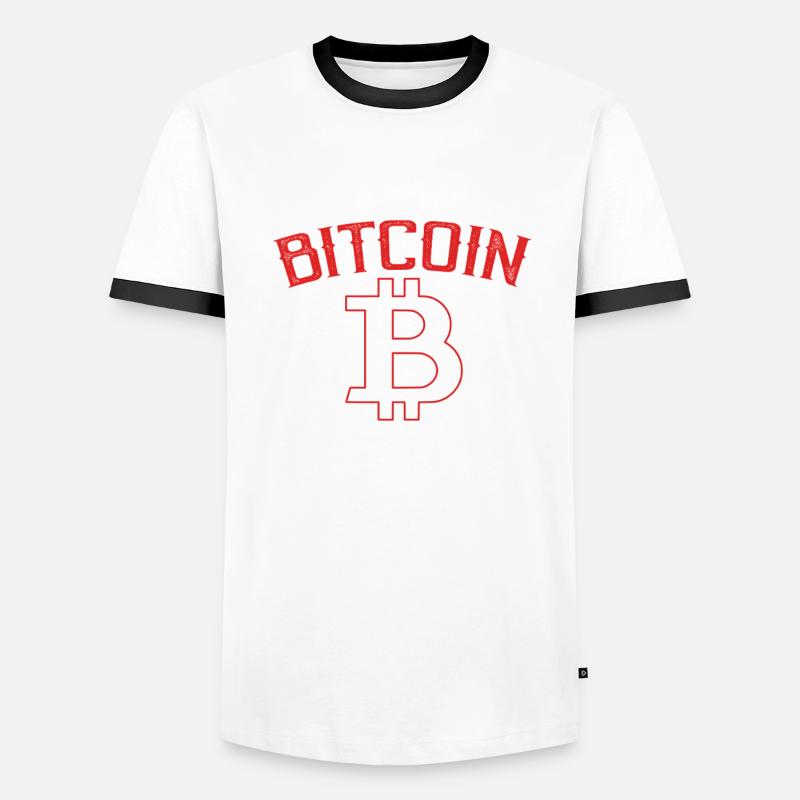 Satoshi Bitcoin Créé en 2008 T-shirt contrasté Homme