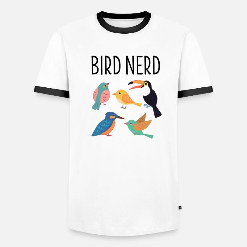 Nerd Schnabel Exotisch Vogel Tier Geschenk Männer Kontrast-T-Shirt