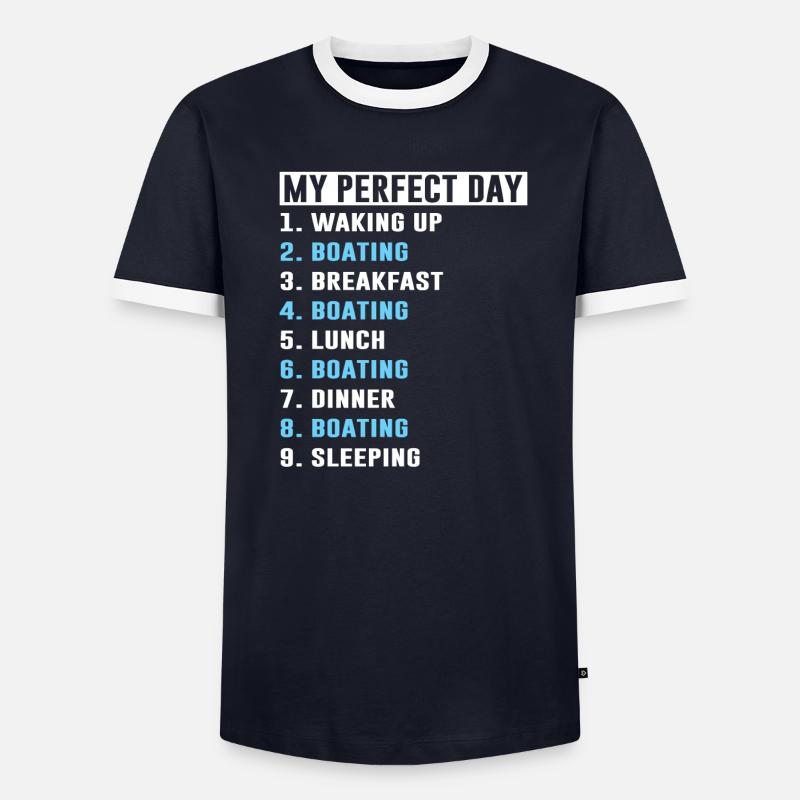 Bootsboot Geschenk - Männer Kontrast-T-Shirt - undefined