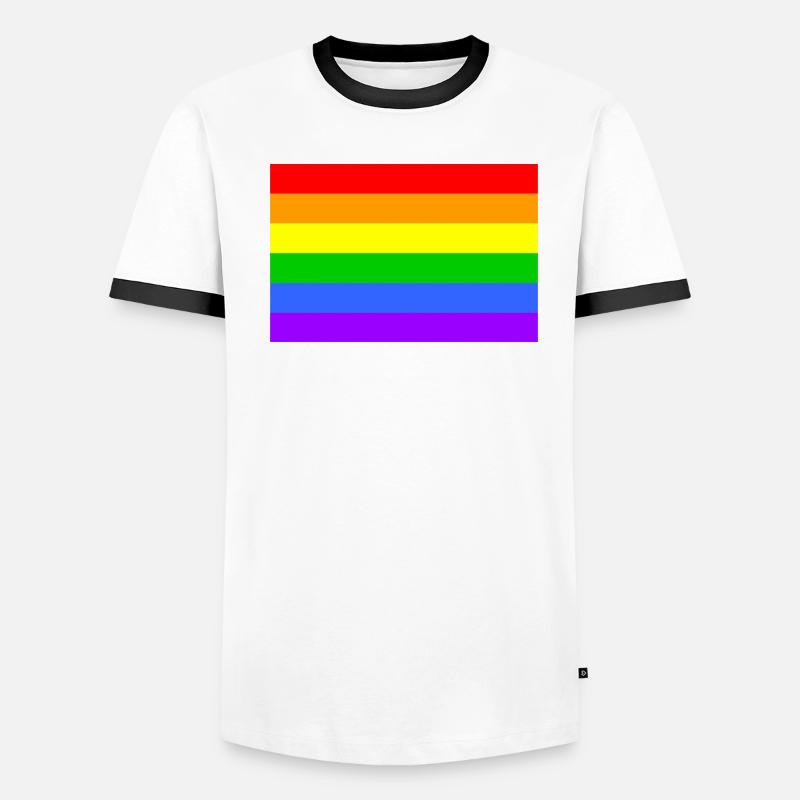 Rainbow T-shirt contrasté Homme