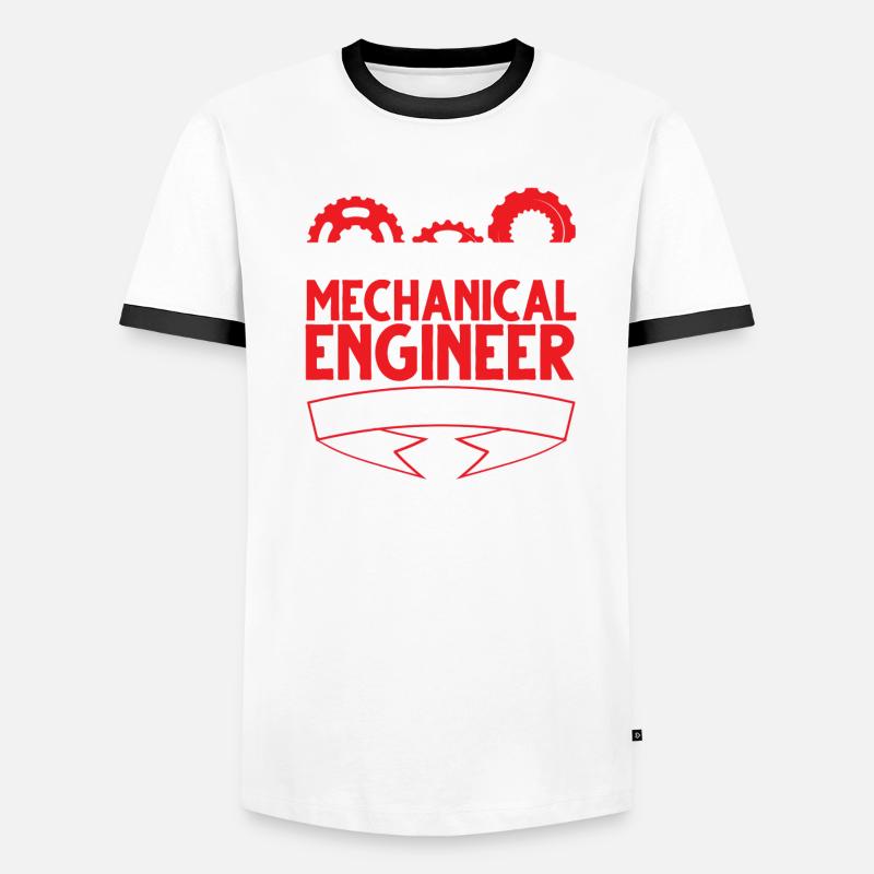 Mechanical Engineer Mechanic Workshop Men's Ringer Shirt