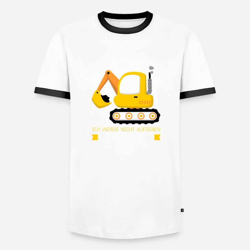 Schulkind Bagger Einschulung Geschenk Männer Kontrast-T-Shirt