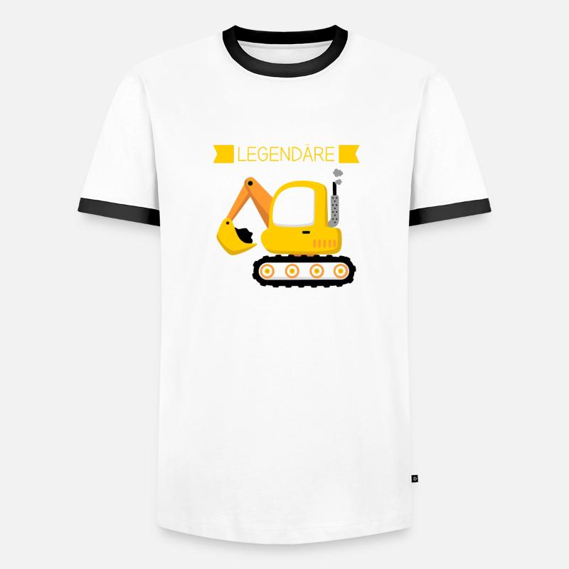 Schulkind Bagger Einschulung Geschenk Männer Kontrast-T-Shirt