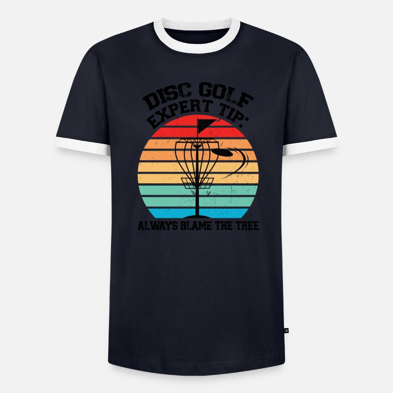 Discgolfer Discgolf Discgolfing Geschenk - Männer Kontrast-T-Shirt - undefined