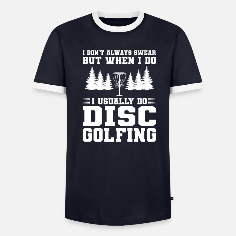 Discgolfer Discgolf Discgolfing Geschenk - Männer Kontrast-T-Shirt - undefined