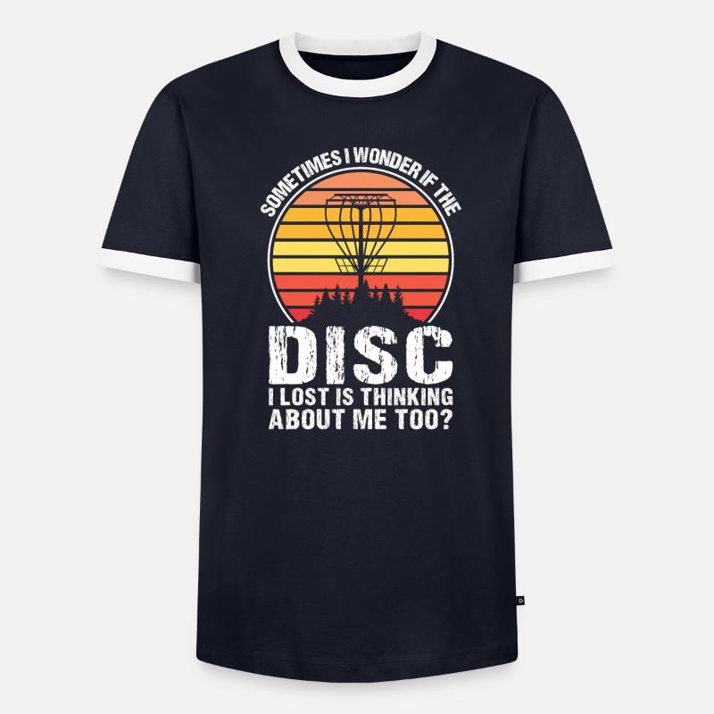 Discgolfer Discgolf Discgolfing Geschenk - Männer Kontrast-T-Shirt - undefined