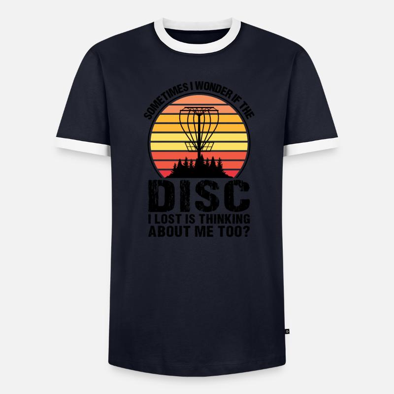 Discgolfer Discgolf Discgolfing Geschenk - Männer Kontrast-T-Shirt - undefined