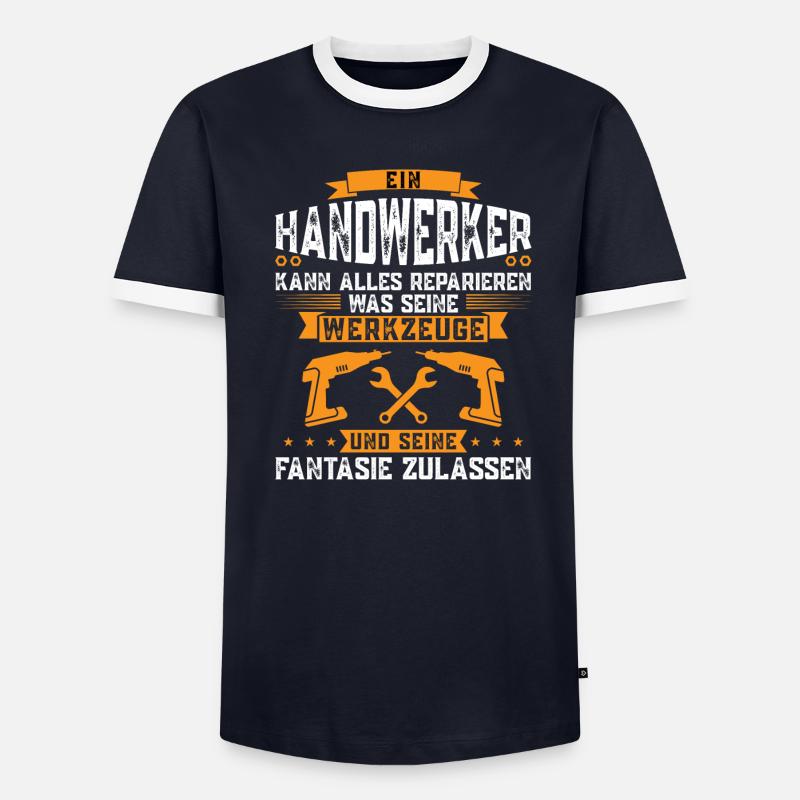 Handwerker Beruf Heimwerker Geschenk - Männer Kontrast-T-Shirt - undefined