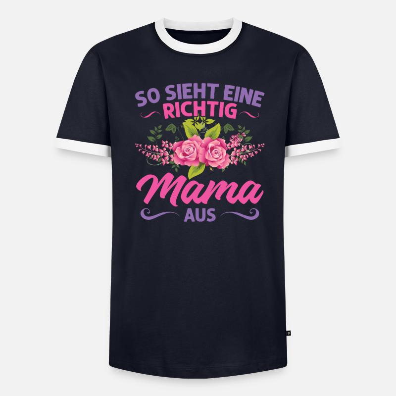 Mutter Mama Tochter Geschenk - Männer Kontrast-T-Shirt - undefined