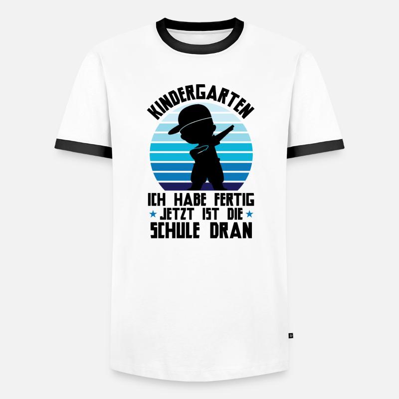Schulkind Dabbing Schulbeginn Geschenk Männer Kontrast-T-Shirt