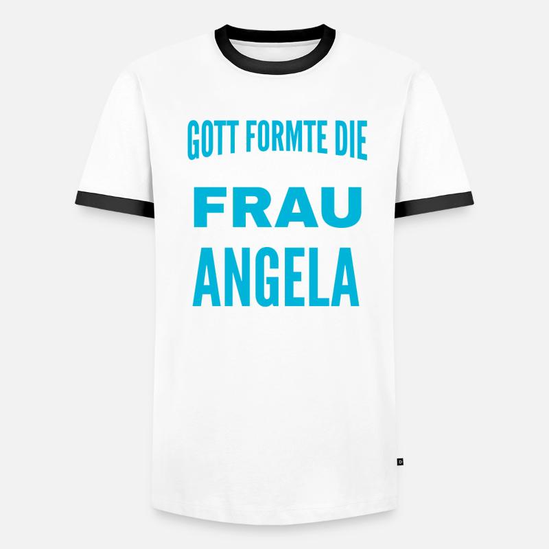 Conception du nom d’Angela T-shirt contrasté Homme
