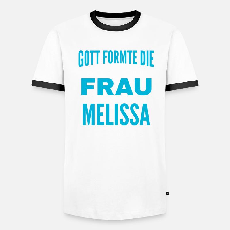 Conception du nom de Melissa T-shirt contrasté Homme