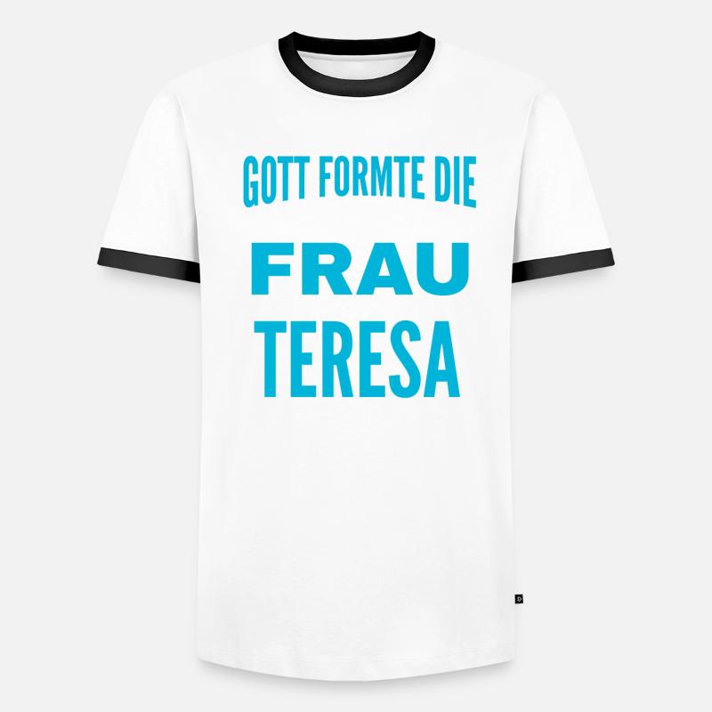 Conception du nom de Teresa T-shirt contrasté Homme