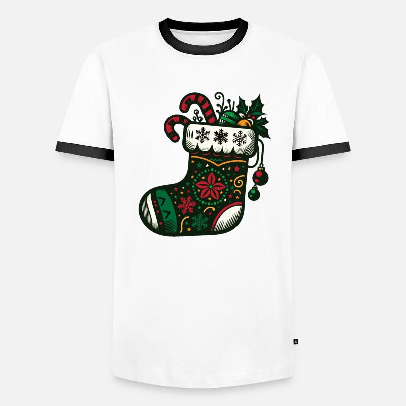 Bas de Noël T-shirt contrasté Homme