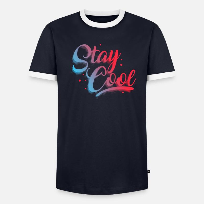 reste detendu T-shirt contrasté Homme