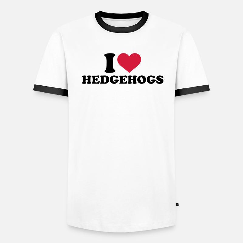Igel Männer Kontrast-T-Shirt