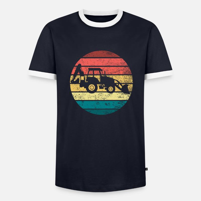 Traktor Männer Kontrast-T-Shirt