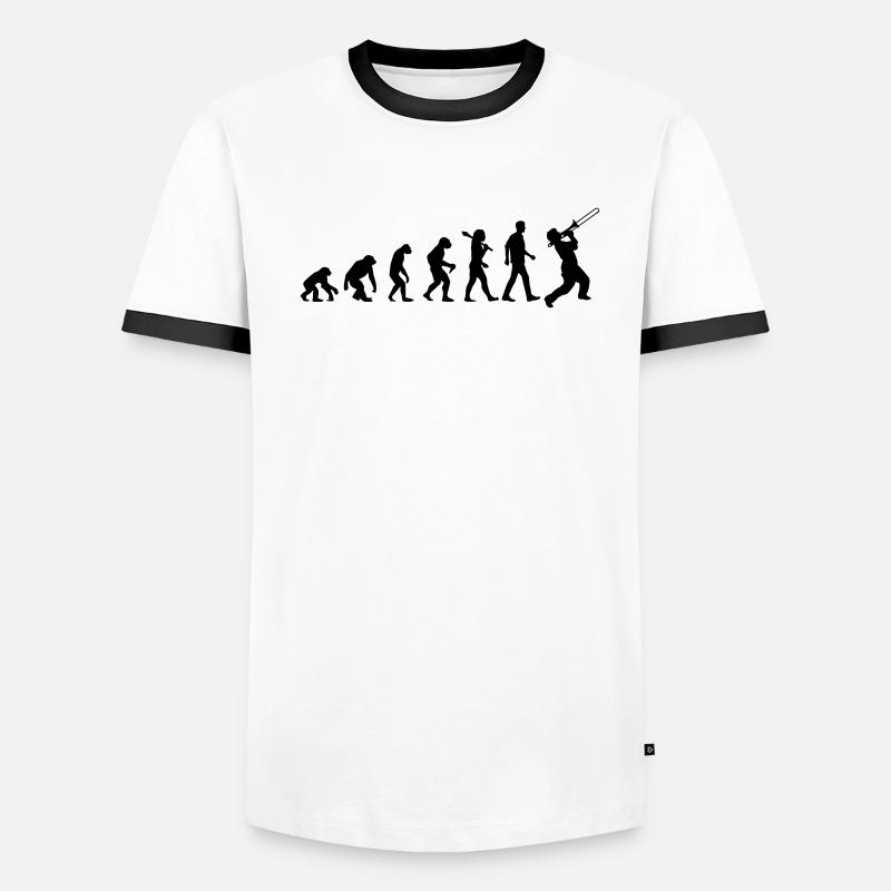 Jazz Evolution Männer Kontrast-T-Shirt