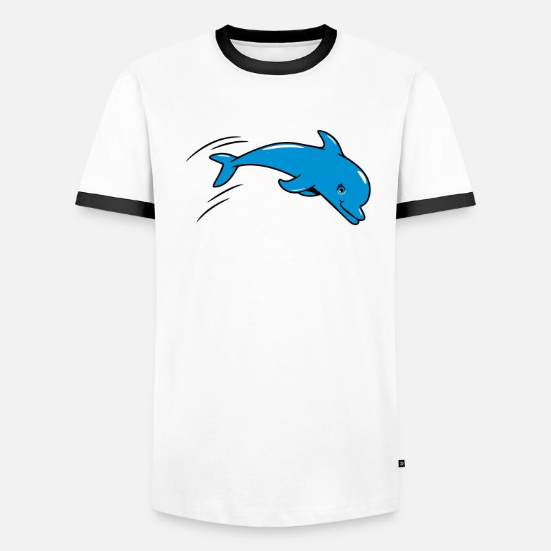 delfin doux amour T-shirt contrasté Homme