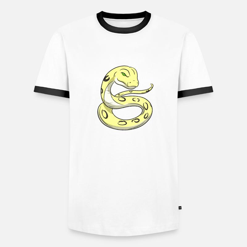 Pas de pas sur le serpent Snek T-shirt contrasté Homme