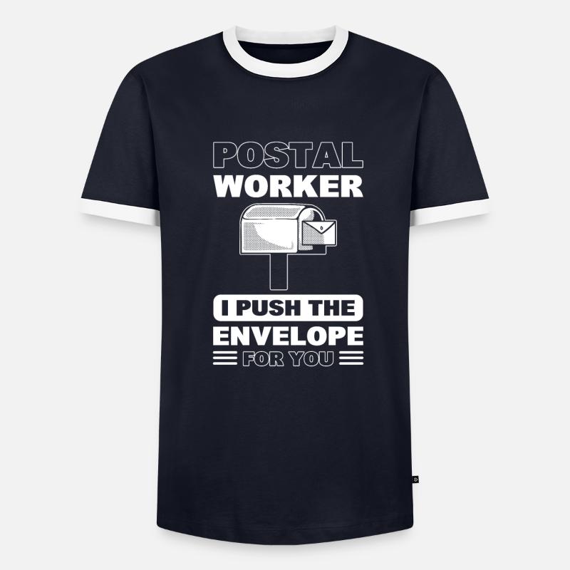 Funny Postal Worker Briefträger - Männer Kontrast-T-Shirt - undefined