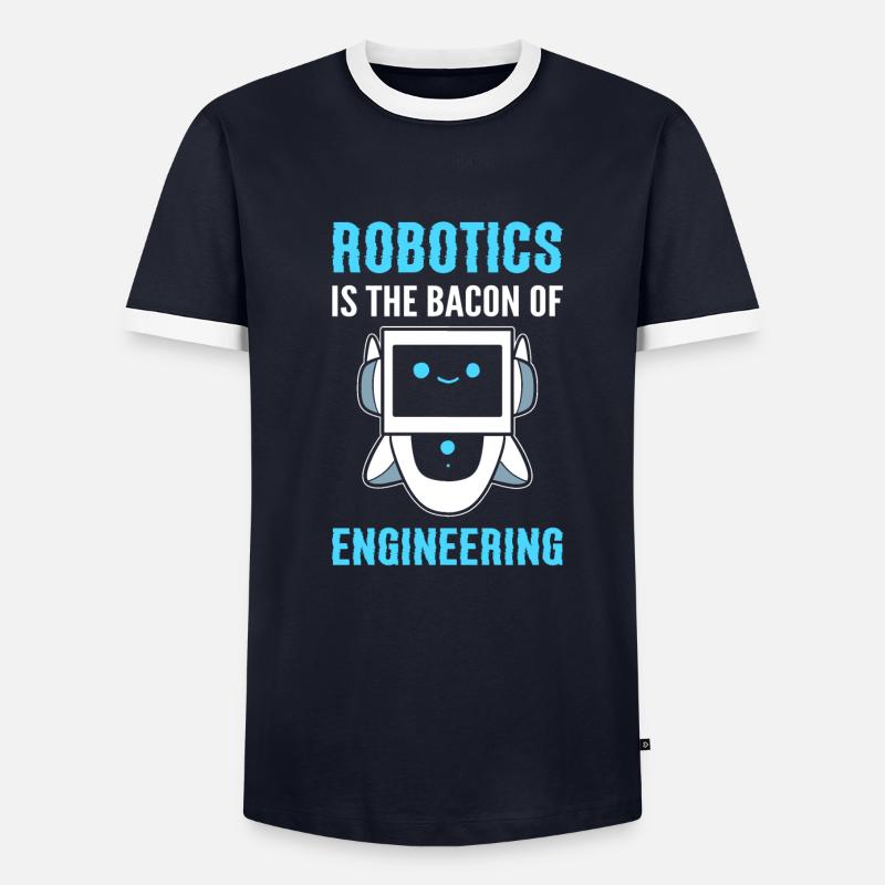 Lustige Robotik Roboterprogrammierer - Männer Kontrast-T-Shirt - undefined