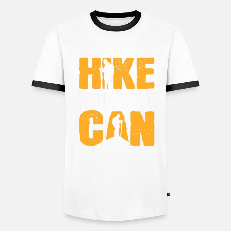 Wanderberg Backpacker Männer Kontrast-T-Shirt
